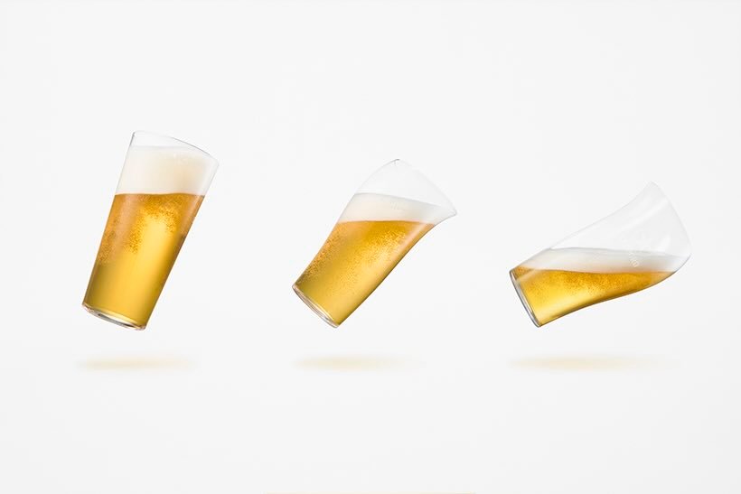 , Lo studio Nendo progetta il bicchiere perfetto per la birra alla spina Sapporo